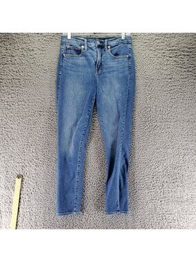 Gap Jeans Womens 28/6R Blue True Skinny High Rise Stretch Cotton Blend Denim